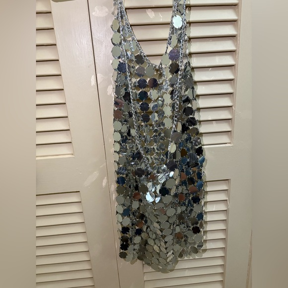 12th Tribe Silver Sequin Disco Dress - Picture 6 of 6